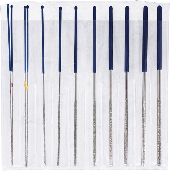 Laser 8645 Micro Round Diamond Coated File Set 12pc
