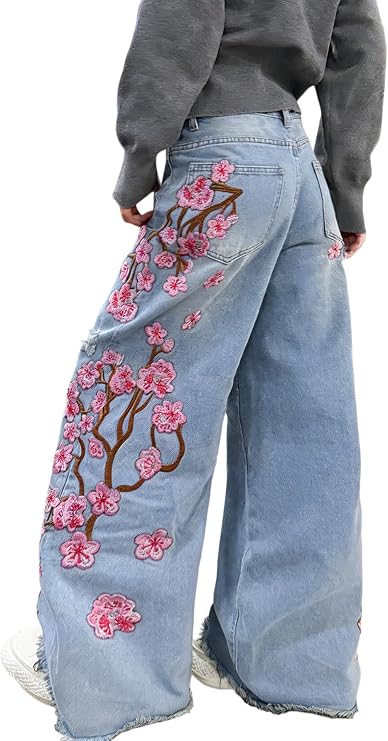 Baggy Jeans Women's Wide Leg Y2K Trousers