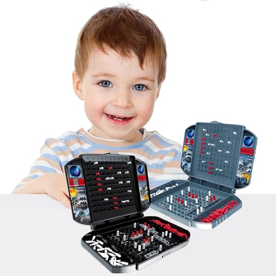 Battleship Board | 2 Player Brain Training Naval Battle Kid Board Game - Marine Battle Game, Strategy Naval Battle Game, Strategy Simulation Game, 2 Player Board Game Stimulates Strategy and Critical