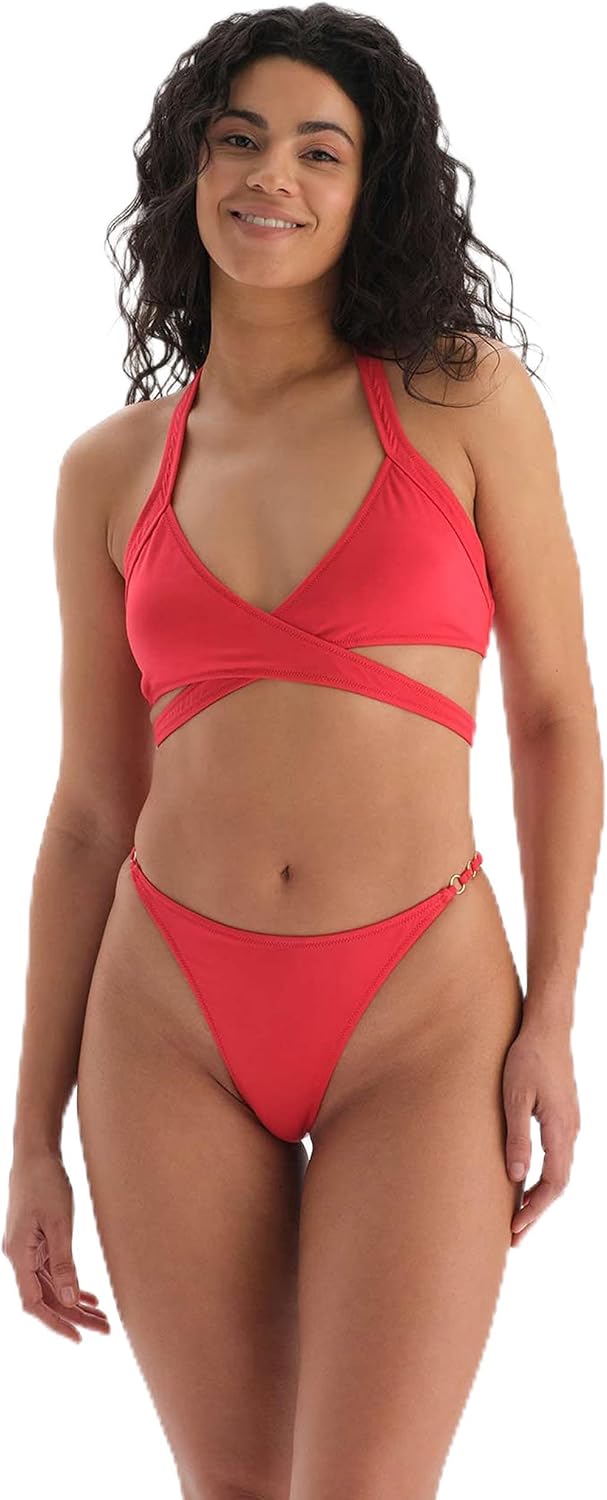 Mountain Womens Neck Tied Bikini Top, Knitted