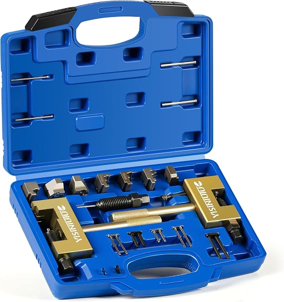 Camshaft Riveting Tool, Engine Timing Chain Removal Installer Tool Kit, Compatible with Mercedes Benz M271 M272 M273 M274 M276