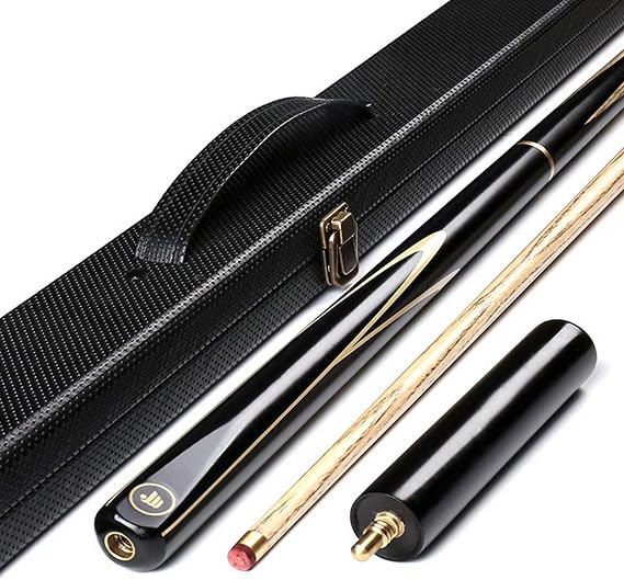 AONETIGER 3/4 Jointed Snooker Billiard Pool Cue Handmade Ash Shaft 3 Piece Tips 9.7mm with Extension Accessories Hard Case/Bag to Choose