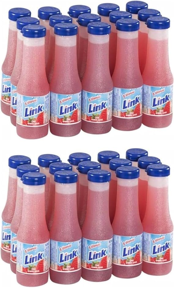 Ülker Link Çilek Aromalı Meyve Suyu 200 ml 15 li x 2 Paket