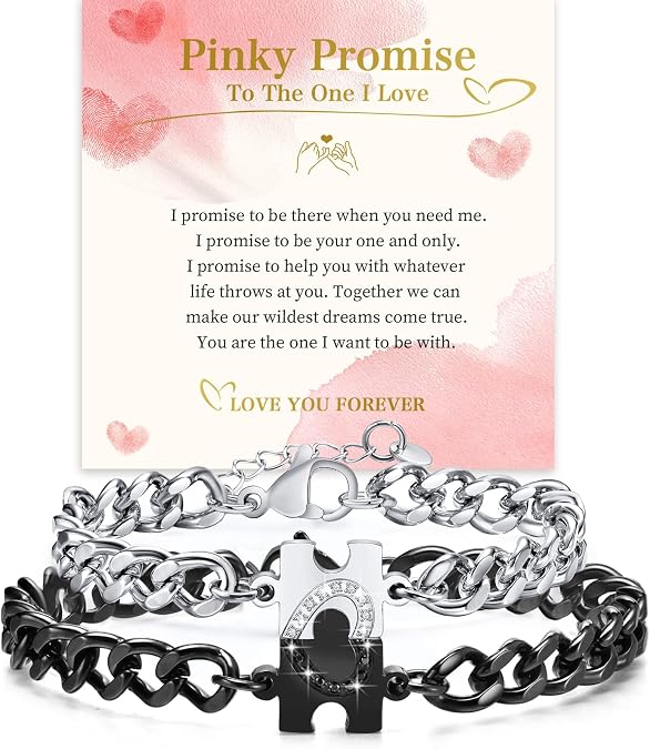 Matching Bracelets for Couples, Gifts for Boyfriend Girlfriend His Hers