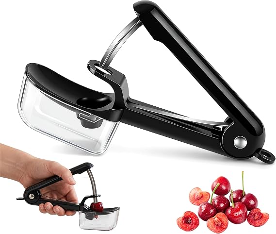 Cherry Pitter Tool with Storage Box Remover Pit with Stainless Steel