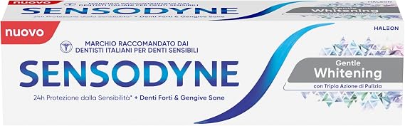 Sensodyne Whitening Toothpaste Extra Whitening, 75 ml, Sensodyne Extra Whitening Toothpaste has a new Advanced whitening Action, The new Technology has Been Improved, Pack of 1