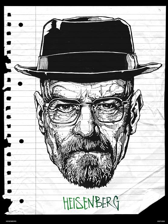 onthewall Breaking Bad HEISENBERG Art Print Poster (MSP0050)