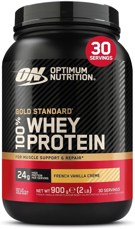 Optimum Nutrition Gold Standard 100% Whey Protein Powder, 900g