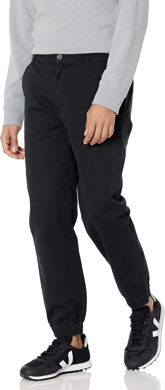 Amazon Essentials Men's Straight-Fit Chino Jogger Trousers