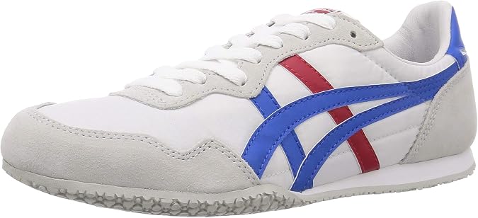 Onitsuka Tiger Serrano Classic Running Shoe, Black/White, 5.5 M US, Black/White, Medium