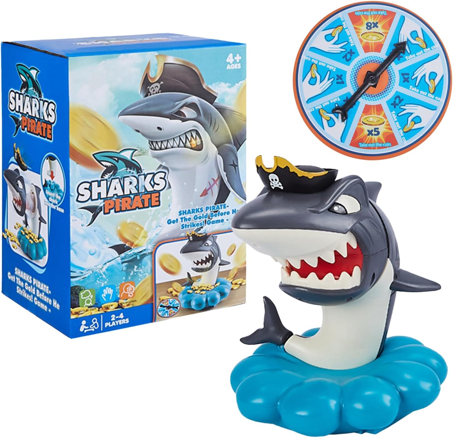 Shark Bite Game Toys - Funny Family Gathering Night Activity | Funny and Competitive Interactive Toy for Camping, Beach, Family Nights, Parks, Birthdays, Holiday Gatherings, Picnics