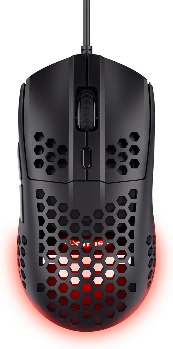 GXTrust Helox USB Gaming Mouse Superlight 65g, Black
