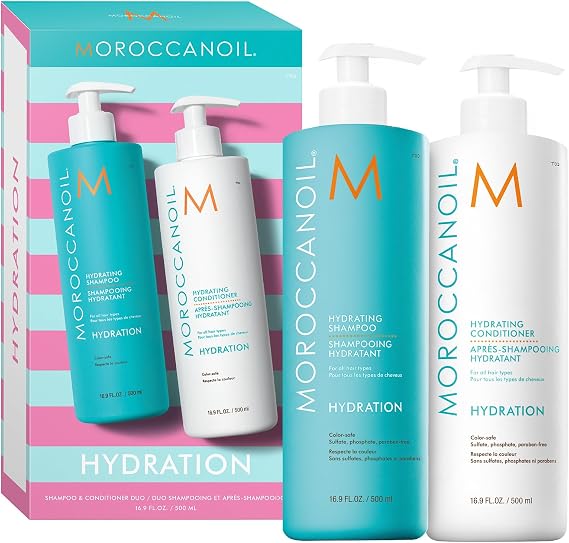 Moroccanoil half liter shampoo and conditioner kit