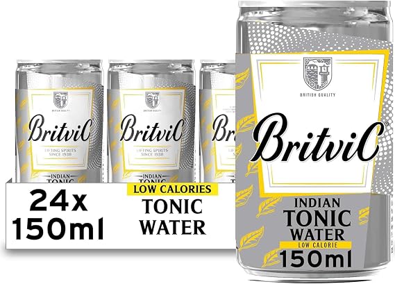 Britvic Low Calorie Tonic Water | 150ml Can | 24 Pack