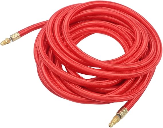 Superflex TIG Torch Power Cable 25Ft For CK57Y03RSF,Flexible Silicone Welding Compatible With CK9 And CK17 Air-Cooled Torches,Red