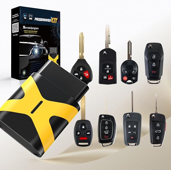 All Key Lost DIY Programmer Replacement for Large Number of Car Models/Simple and Secure OBD without Tools Required/DIY Pairing via Smartphone App (OBD Only) (Blade Key)