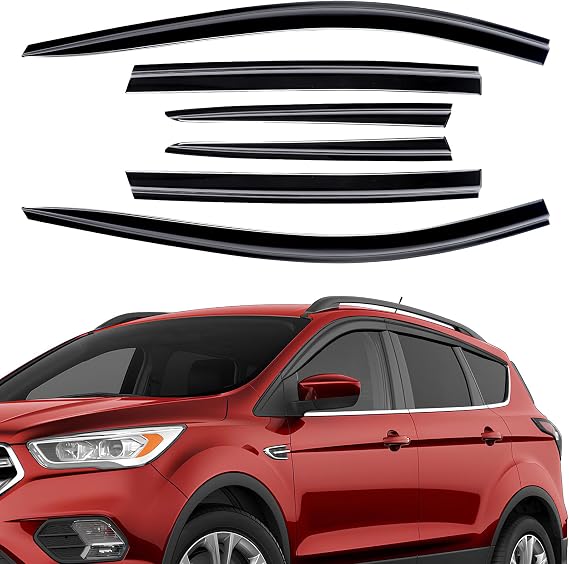 Wind Deflectors Rain Guards Fit for Ford Kuga 2012-2019 6pc