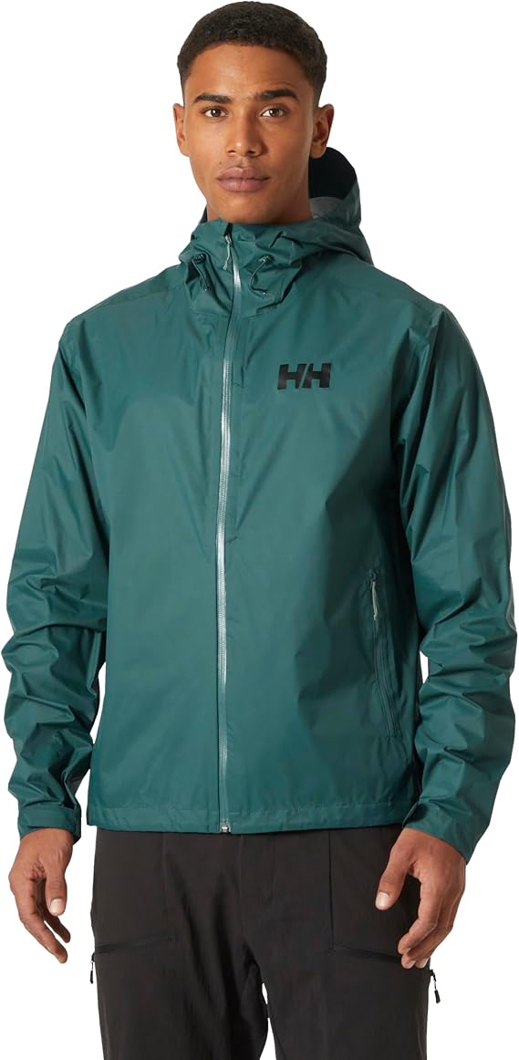 Helly-Hansen Loke Terra Ceket - Erkek Hafif Su Geçirmez Yağmurluk, Nefes Alabilir ve Rüzgar Geçirmez Dış Mekan Dış Mekan Kabuğu