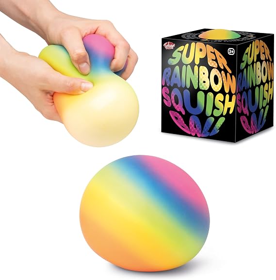 Tobar SCRUNCHEMS SUPER RAINBOW Stress Squish Ball Toy