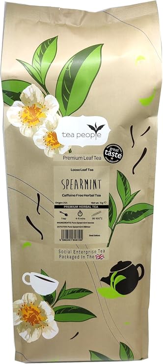 Tea People Spearmint Tea, 1 Kg Loose Tea in Large Catering Pack