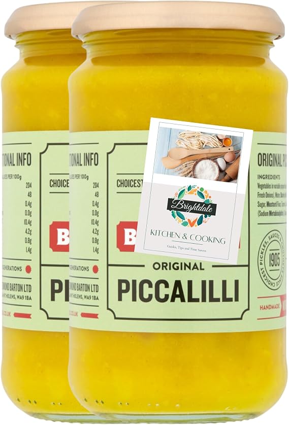 Piccalilli Bundle with Bartons Piccalilli 439g 2 Pack + Brightdale Kitchen Booklet
