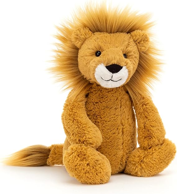 Jellycat Medium Bashful Lion Plush Soft Toy