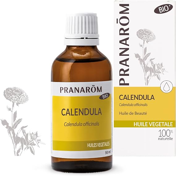 PRANAROM Organic Calendula Vegetable Oil 50ml – Soothing Sensitive Skin