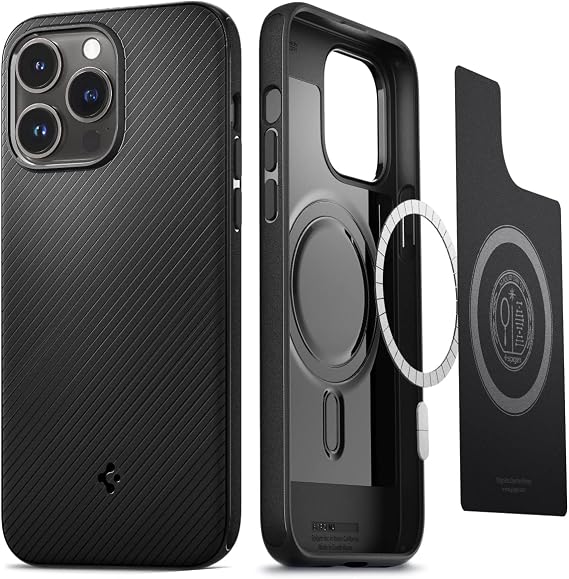 Spigen iPhone 14Pro Case MagSafe Matte Black Mug Armor ACS04989