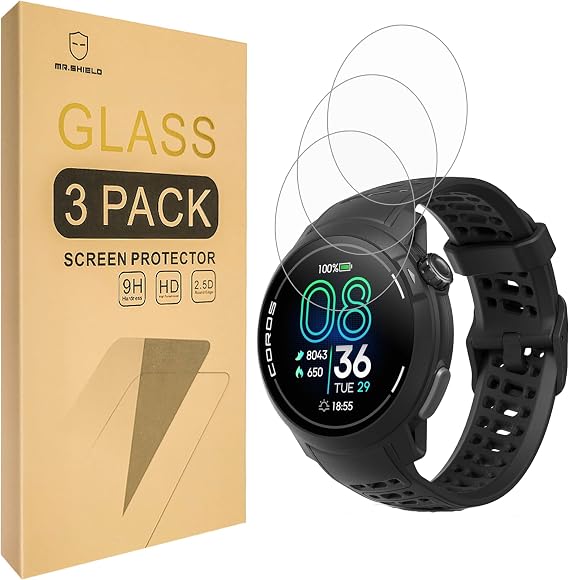Mr.Shield Tempered Glass Screen Protector compatible with COROS Pace Pro