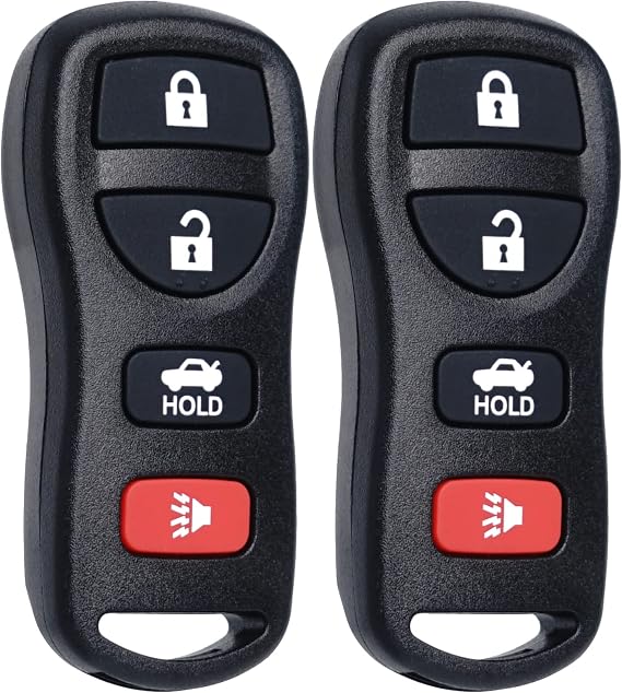 Keyless Entry Remote Control Key Fob Replacement Fits for Nissan Altima Maxima Armada Murano Pathfinder Sentra 2007-2017 Versa Quest 350z Infiniti EX35 FX35 FX45 G35 I35 QX56 Buttons KBRASTU15