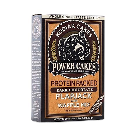 Kodiak Cakes Power Cakes, Dark Chocolate Flapjack and Waffle Mix, 18 Ounce