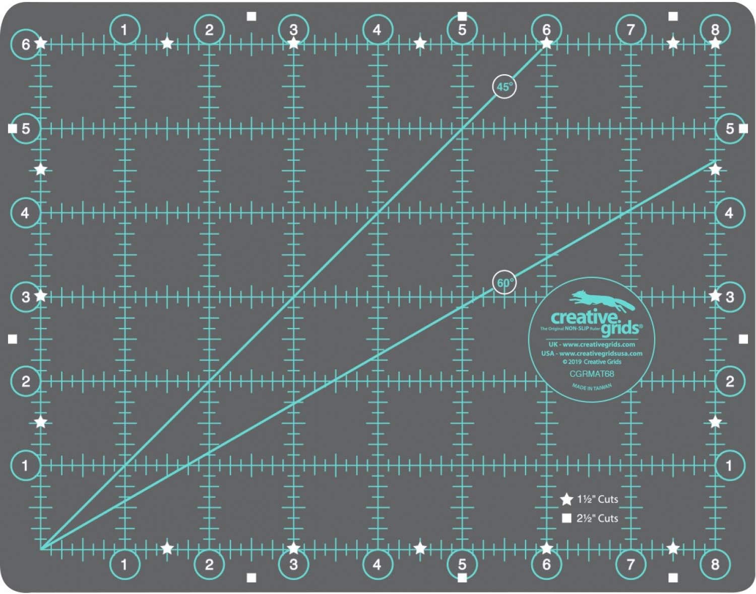 Creative Grids セルフヒーリングカッティングマット 6インチ x 8インチ CGRMAT68