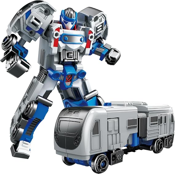 Transforming Robot Toy Car for Kids Age 3+, 2-in-1 Action Figure Boy Toys