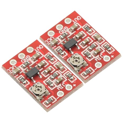 2pcs DC 3-5V Electret Microphone Preamp Module with Voice Compression Amplifier Sound Amplifier Board Adjustable 5-30db