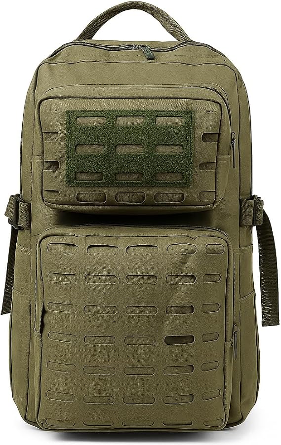 KORDAK 45 Lt Haki Lazer Kesim Outdoor Kampçı Çanta