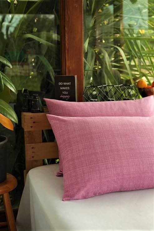 Alla Turca Ranforce 2'li Yastık Kılıfı 50x70 cm Pembe AT7525