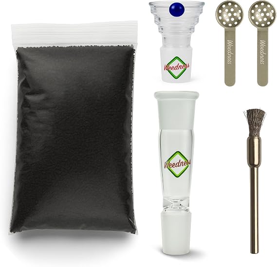 Bon Glass Activated Carbon Filter Adapter 14.5mm Cut 5 Piece Set - Accessories Adapter Filter Bowl Plug In Bowl Bowl Head