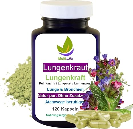 27380-120 Lung Power Lung Power Breath Complex - Lung and Respiratory Tract - Pulmonaria Lungwort Lungwort Lungwort - Also for Smokers and Fine Dust. No Additives