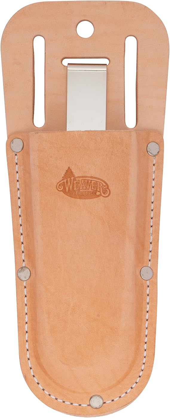 Weaver Arborist トップグレインレザー 剪定ばさみ ポーチ、ベルトクリップ&スロット、8インチ