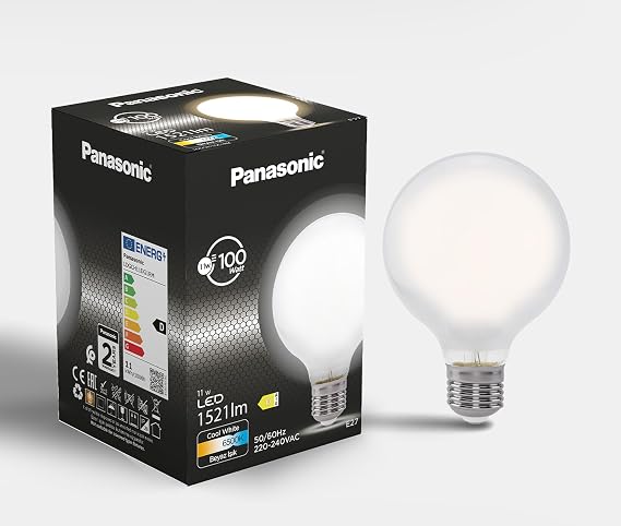 Panasonic Filament Ampul E27 11W 1521LM 6500K Milky [Enerji Sınıfı D]