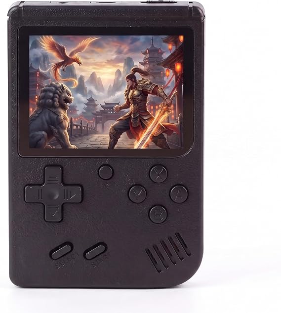 Handheld Retro Game Console,3" Color Screen, Built-in Games, TV Output