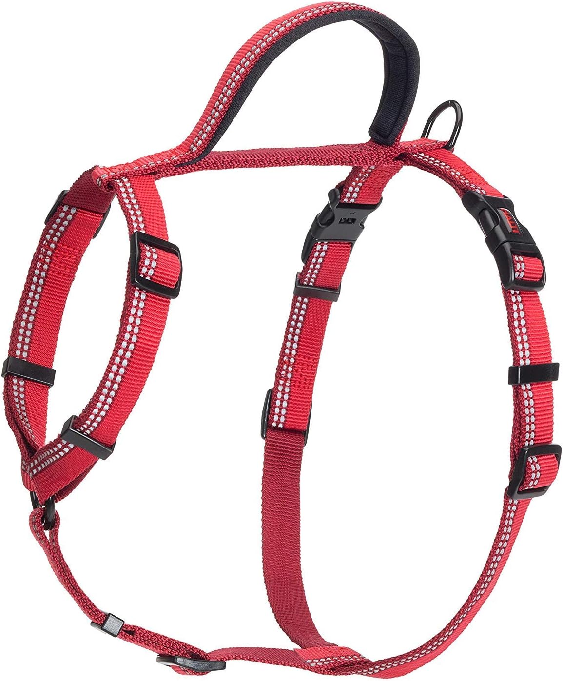 Halti Walking Harness - Lightweight Dog Harness with Handle, Reflective and Adjustable, Ideal for Puppy Walks, Various Colors for Small, Medium and Large Dogs S Size, Red