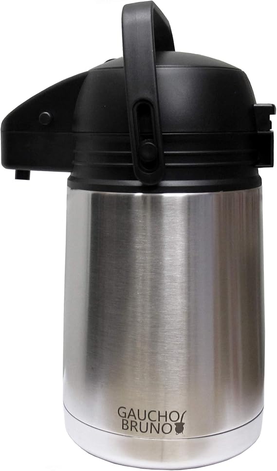 Desktop Flask with Precision Dose Dispenser Gaucho Bruno Ideal for Yerba Mate