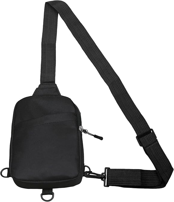Sling Bags for Men Women, Small Crossbody Shoulder Bags, Waterproof Chest Mens Cross Body Bag for Men Backpack with Zipper for Travel Hiking Camping Outdoor Sports