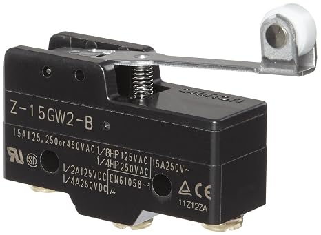 Omron Industrial Automation Z-15gw2-b Micro Switch, Roller Lever Spdt 15a 250v