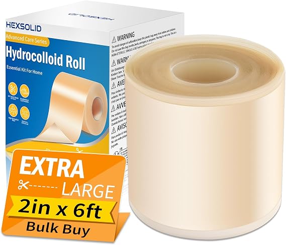 Hydrocolloid Dressing Roll 5cm x 1.8m Wound & Blister Plasters Pads Tape