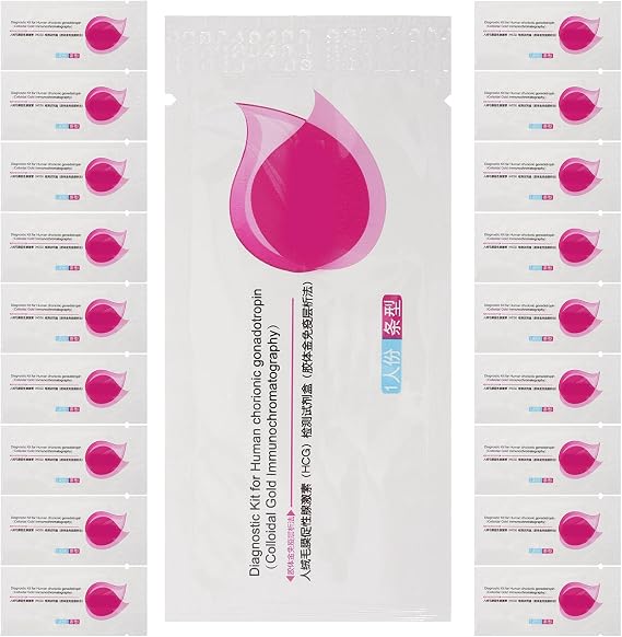 20pcs Pregnancy Test Strips for Women Home Test Plastic