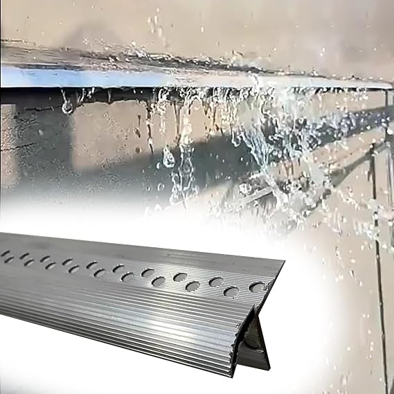 Eaves Drip Line Strip Eagle's Beak Drip Channel for Rain Gutters Exterior Wall Nosing Trim Edge Molding for Eaves 1.9m/6.2ft Drip Edge Protection
