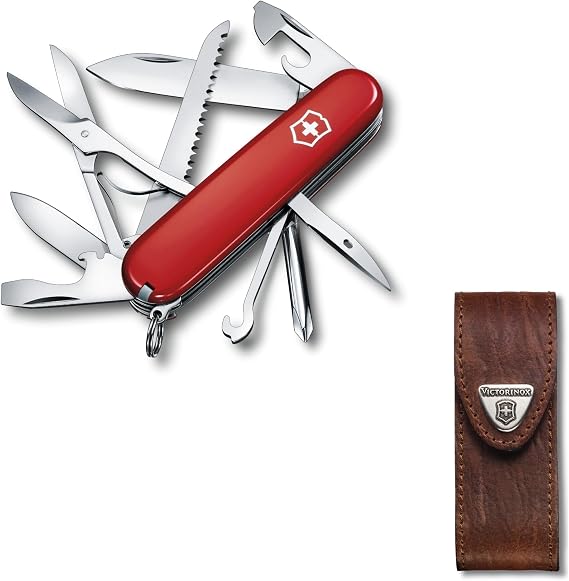 Victorinox Fieldmaster Swiss Army Knife Multi-Function Knife Disaster Preparedness Tool with Saw and Scissors, Swiss Made Multi-Tool with 15 Functions Domestic Regular Product 1.4713