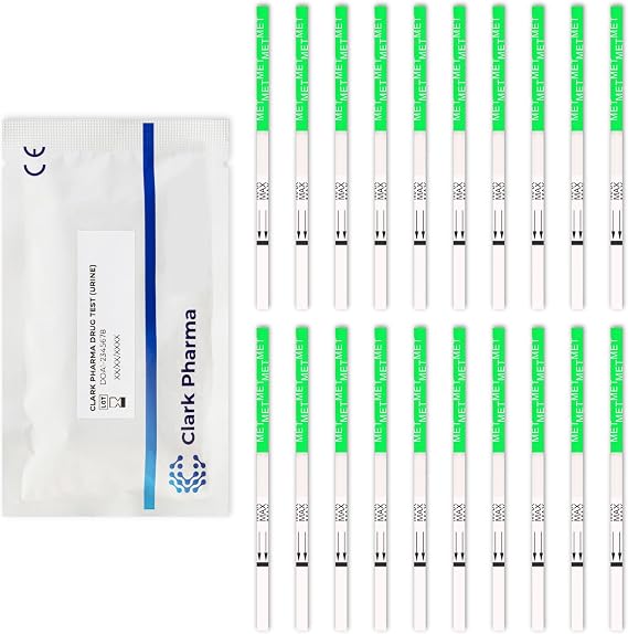 20 x Methamphetamine Drug Test Strips | Tests Urine for Methamphetamine | Crystal Meth Drug Testing Kit Screener
